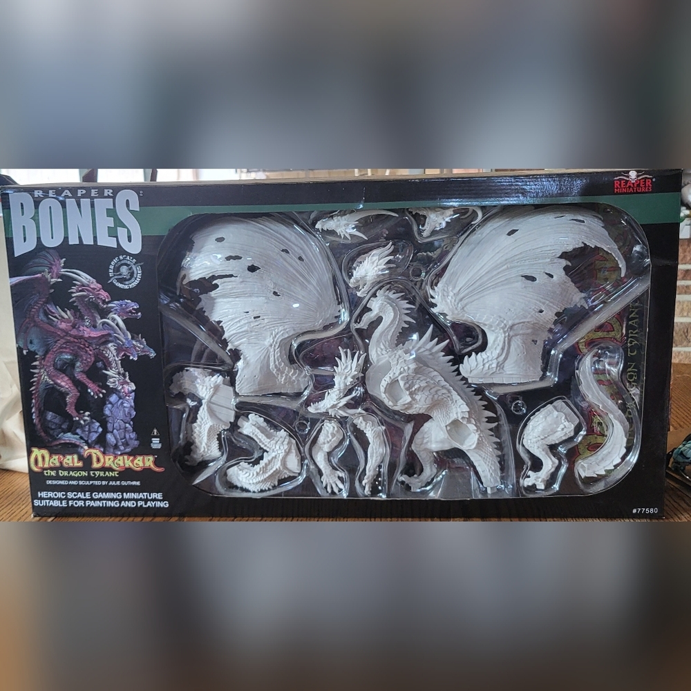Reaper Bones MA'AL DRAKAR The Dragon Tyranic Miniature Set